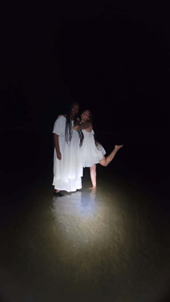 @thatgirljazz & @fiberartbycarola on Folley Beach, SC