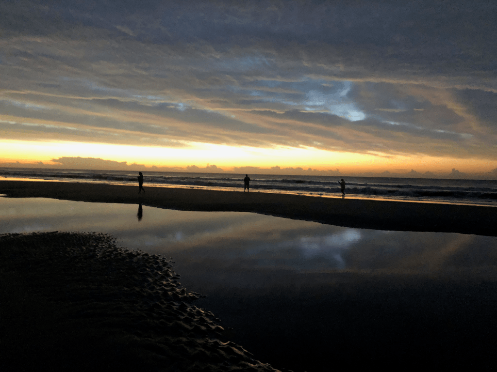 Sunrise at the ocean Johns Island at Folley Beach, SC