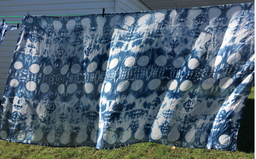 Image of Sacred Circles Indigenous Geechee Design on Scarf