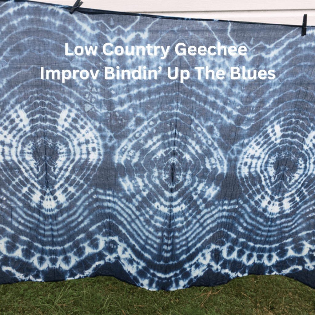 Images of 7 Indigenous Geechee Gullah Indigo Resist Design Patterns