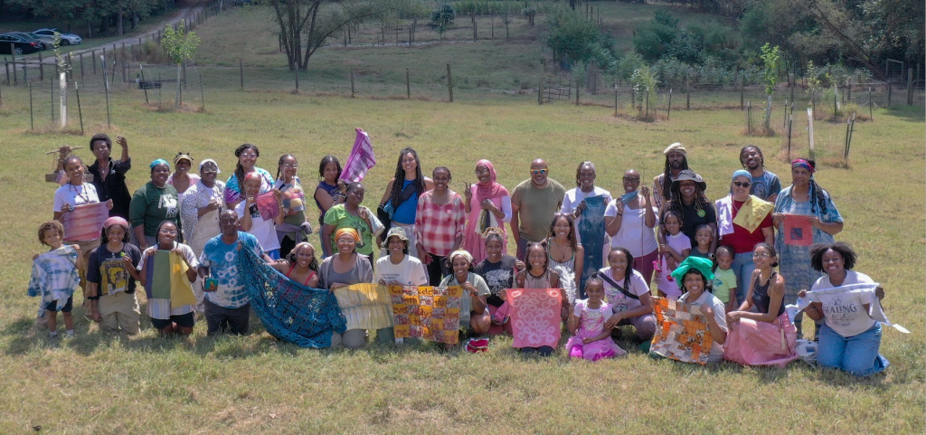 Photo of BAAG Retreat participants at High Hog Farm
